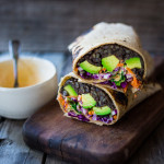 Spicy Lentil Wraps with Tahini Sauce | www.feastingathome.com