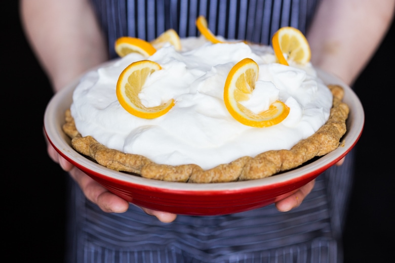 Lemon Cloud Pie...a refreshing and light dessert, perfect for warm summer nights! | www.feastingathome.com