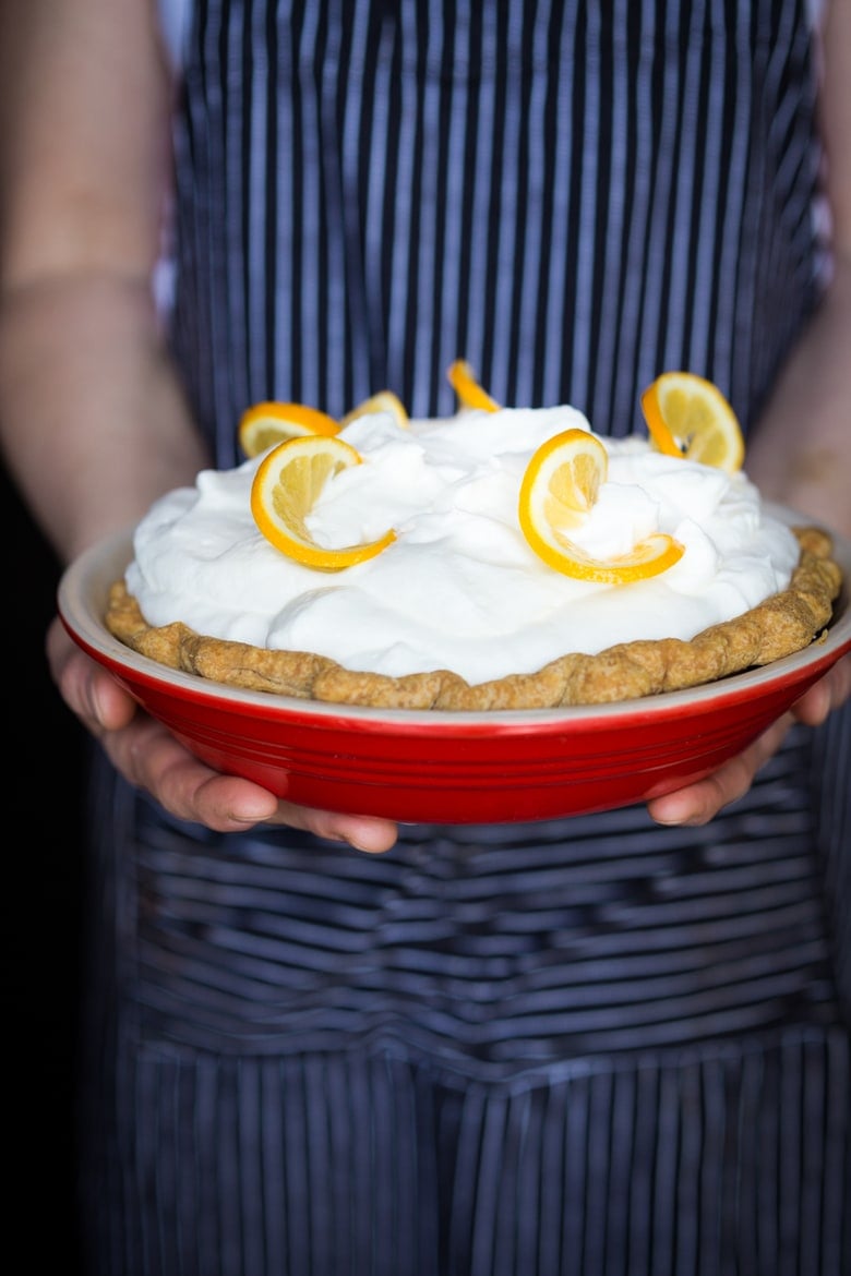 Lemon Cloud Pie...a refreshing and light dessert, perfect for warm summer nights! | www.feastingathome.com