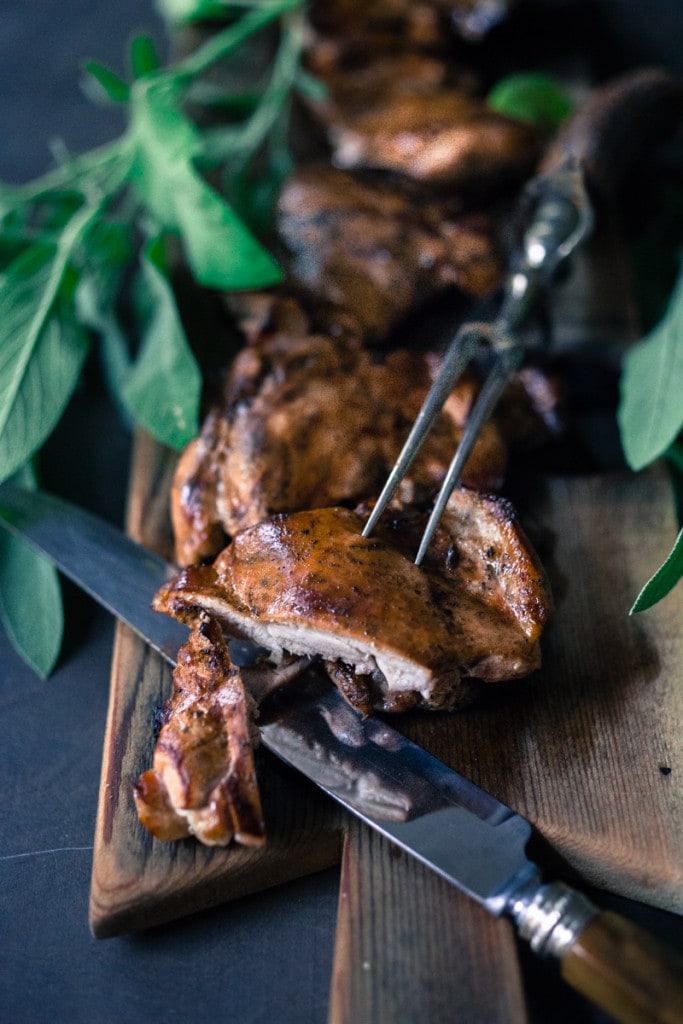 An easy recipe for simple smoked chicken, to use in tacos, enchiladas, lasagna or tossed in pasta. Can be smoked in a wok on the stove! |www.feastingathome.com