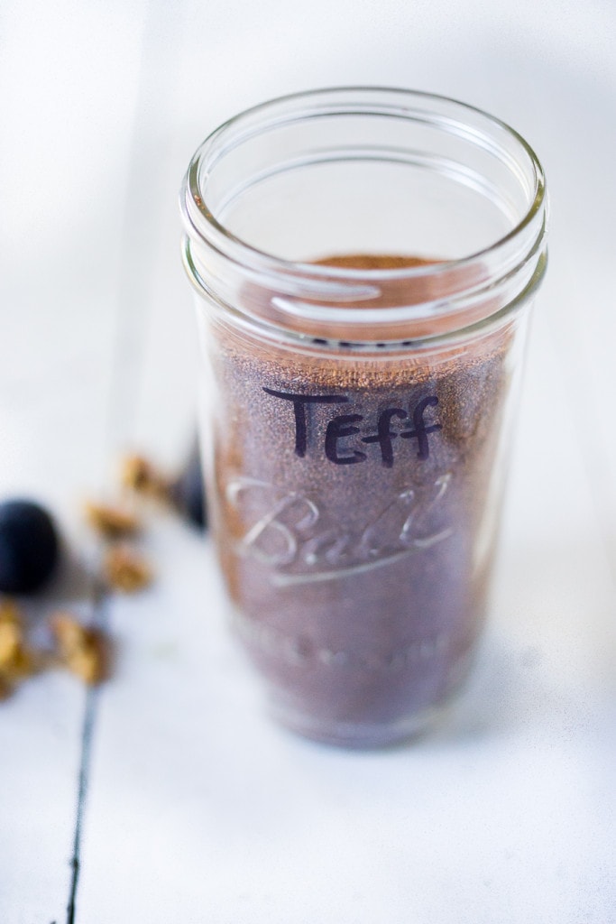 Toasted Teff Porridge with figs, walnuts and honey- an easy introduction to this tiny, but mightily nutritious Ethiopian grain, packed full of protein. | Feasting at Home