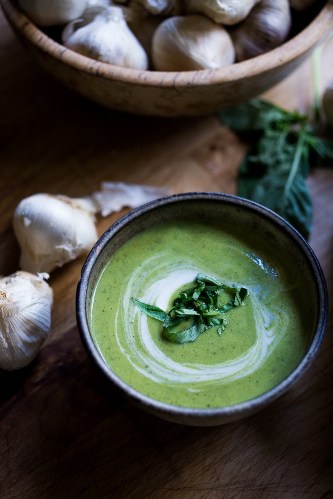 Quick Healthy Luscious Zucchini Basil Soup, can be made in 20 minutes flat! | www.feastingathome.com