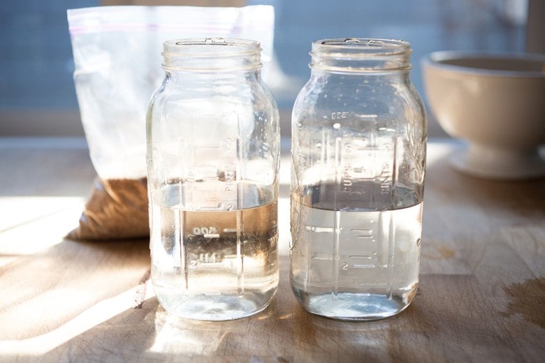 How to make Water Kefir- A simple step-by-step guide to making delicious Water Kefir, a fruit-infused, slightly fermented sparkling fruit water full of healthy probiotics, like yogurt but without the dairy! | www.feastingathome.com