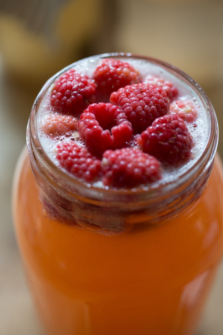 water kefir in a jar