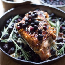Roasted Turkey Breast with Blueberry Balsamic Glaze