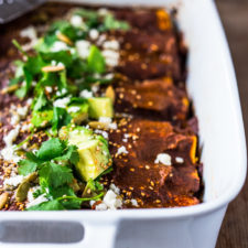 Butternut Enchiladas with Quick Mole Sauce -image