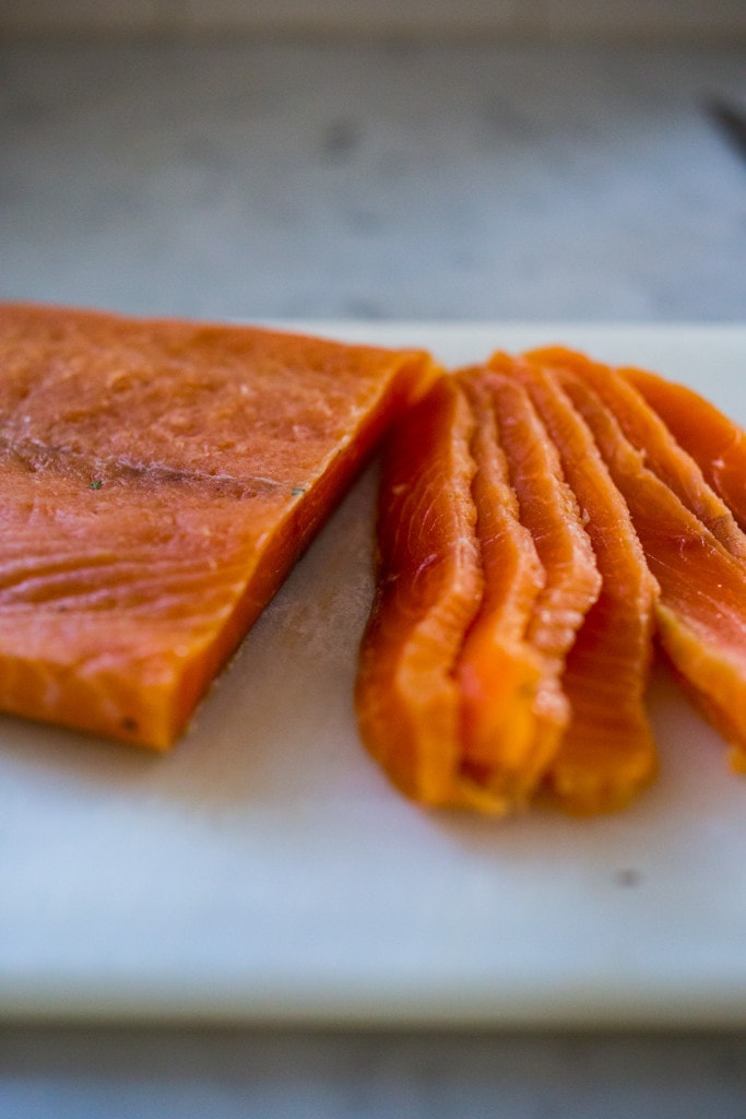 How to make Lox (Cured Salmon) to use in appetizers, bagels, in sushi or on salads. Delicious, healthy and easy! 