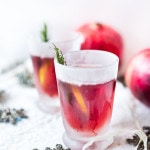Pomegranate Drop with Rosemary ...a refreshing holiday cocktail. | www.feastingathome.com