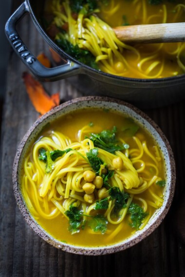 Turmeric Broth Detox Soup- Make the cleaning easy both, then add what ever you like! | www.feastingathome.com