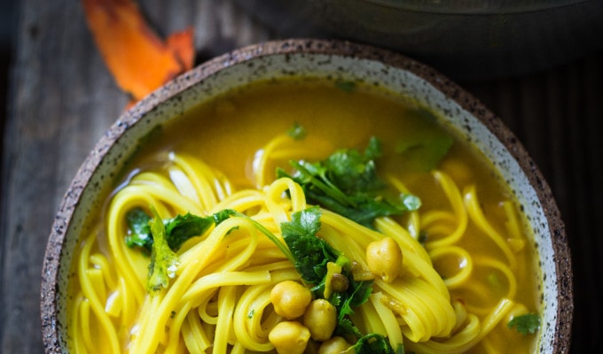 Turmeric Broth Detox Soup- Make the cleaning easy both, then add what ever you like! | www.feastingathome.com