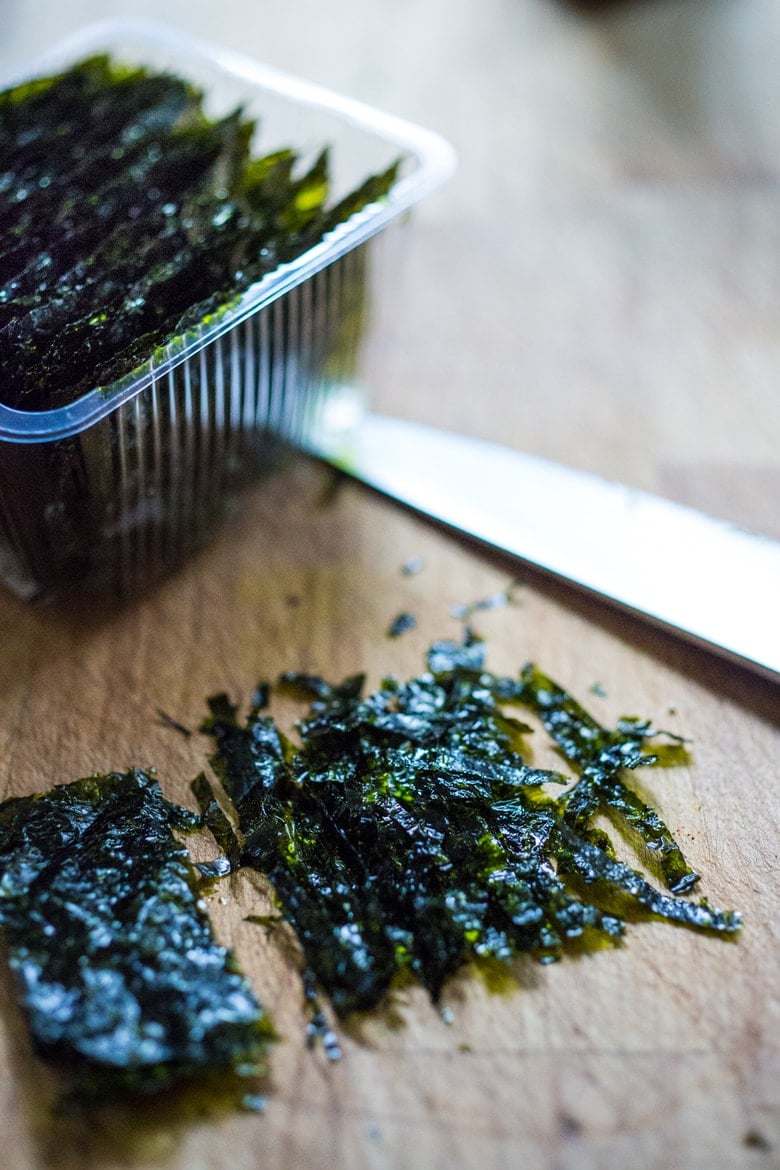 A Tasty recipe for Garlic Chili Tofu with Sesame Broccolini- a delicious and fast, 15 minute dinner that is vegan and gluten free. Healthy & Yummy! | www.feastingathome.com