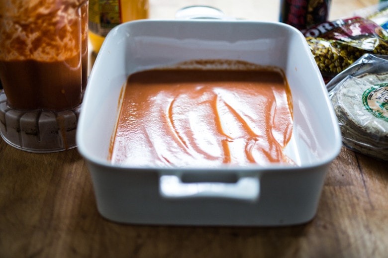 The BEST Vegetarian Enchilada Casserole Feasting At Home