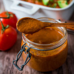 Quick Homemade Enchilada Sauce - a simple blender recipe using simply pantry ingredients with no cooking required! This flavorful sauce comes together in five minutes flat! #enchiladasauce #enchilada #blendersauce #sauce #mexicansauce #enchiladarecipe