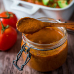 Quick Homemade Enchilada Sauce - a simple blender recipe using simply pantry ingredients with no cooking required! This flavorful sauce comes together in five minutes flat! #enchiladasauce #enchilada #blendersauce #sauce #mexicansauce #enchiladarecipe