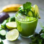 An energizing, spicy Mexican-style green smoothie with avocado, pineapple, cucumber, cilantro, jalapeño and lime! Refreshing, energizing and totally invigorating! Vegan! #vegan #detox #greensmoothie #greenjuice #vegangreensmoothie #avocadosmoothie #smoothie #eatclean #cleaneating #plantbased #vegansmoothie