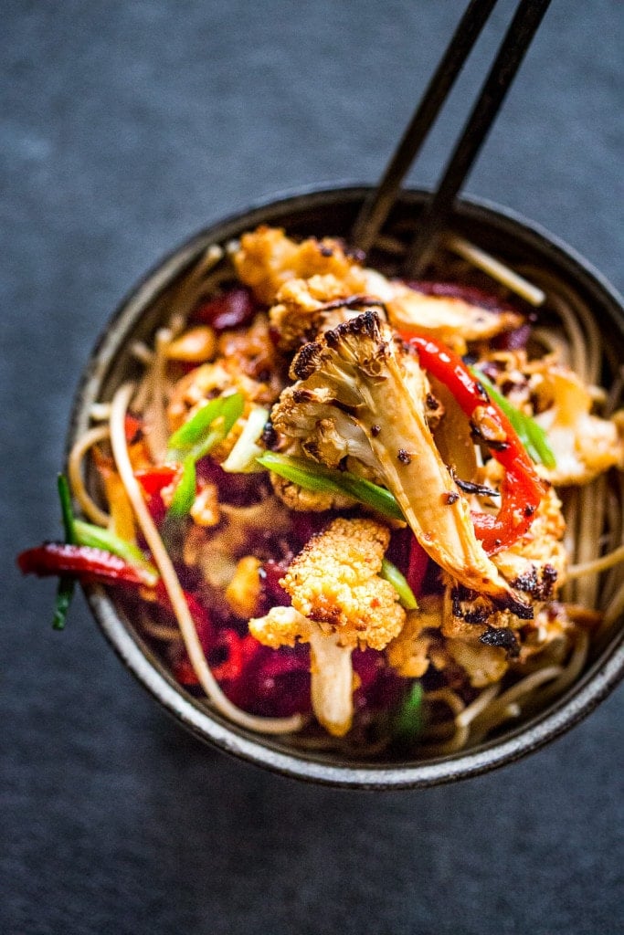 Kung Pao Cauliflower Noodles