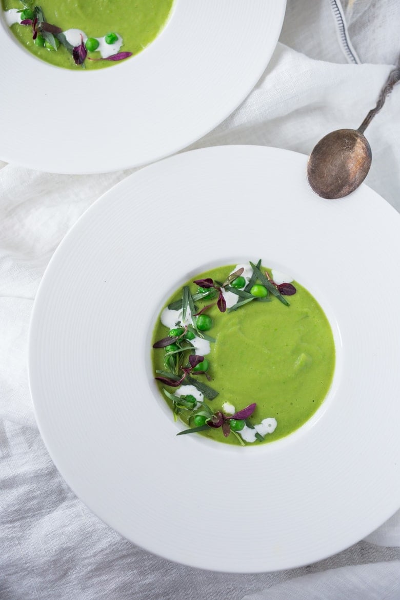 Simple tasty Split Pea Soup with Tarragon and Fennel | www.feastingathome.com