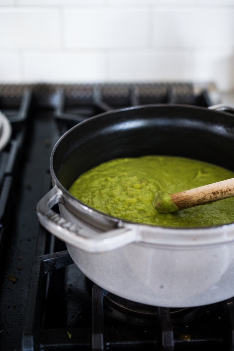 Simple tasty Split Pea Soup with Tarragon and Fennel | www.feastingathome.com