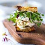 A simple delicious recipe for Tarragon Chicken Salad that can be made into a sandwich or served over greens. | www.feastingathome.com
