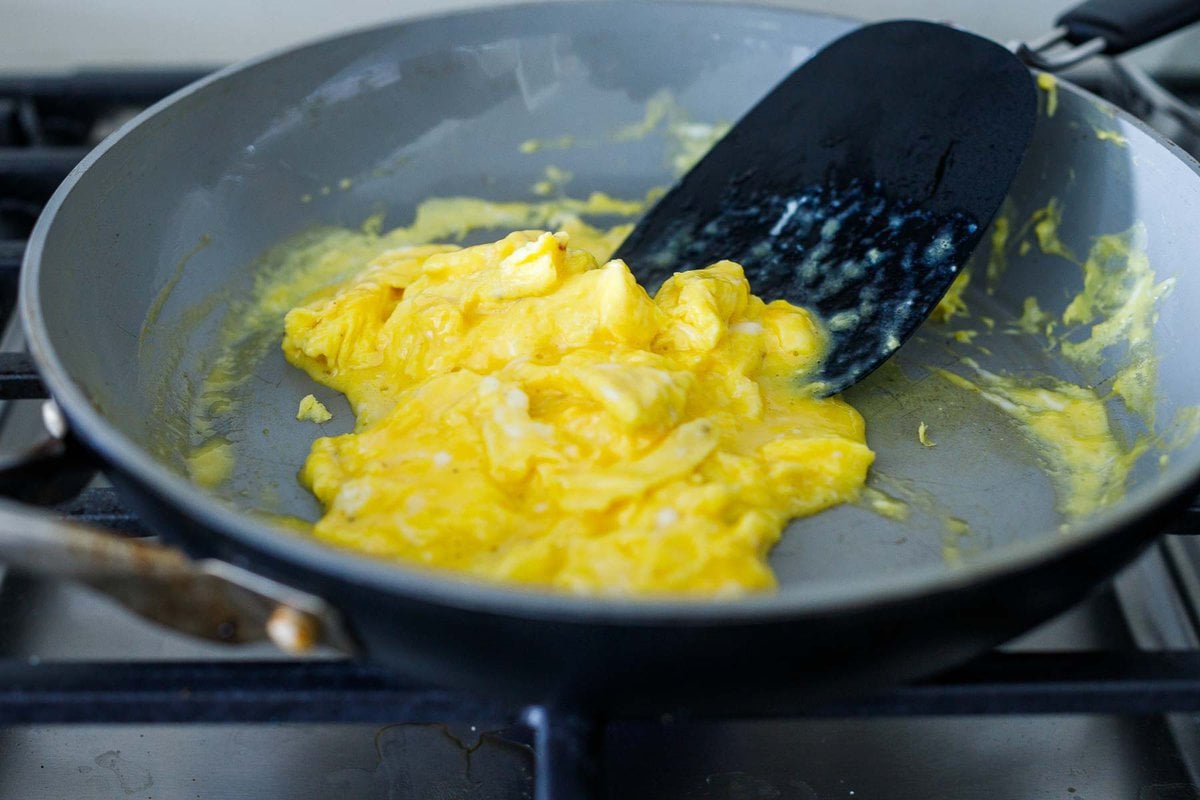 soft scrambling eggs.