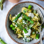 scrambled eggs with asparagus