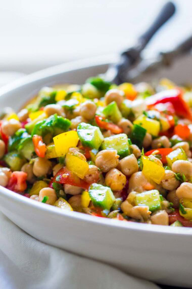 balela salad in a bowl.