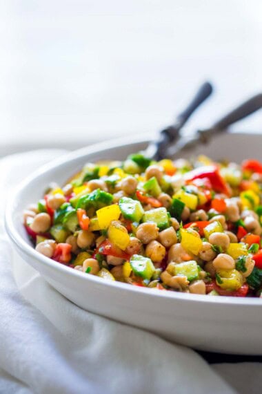balela salad in a bowl.