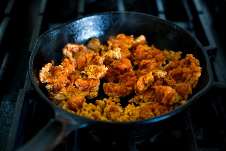 A simple and delicious recipe for Turkey Chorizo - a lightened up version of our favorite Mexican sausage. Can be made in 15 minutes! | www.feastingathome.com