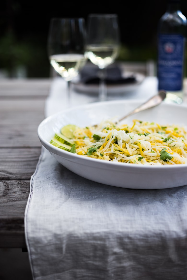 Refreshing Mango Salad with Jicama, Cilantro and Lime - a quick, healthy summer salad, refreshing and light, perfect with grilled fish or seafood!