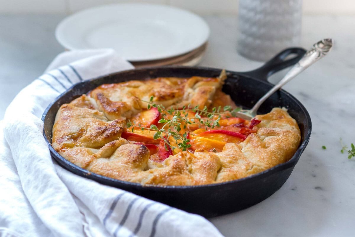 The Easiest Peach Pie You'll Ever Make! | Feasting At Home