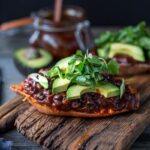 These BBQ Stuffed Sweet Potatoes are stuffed with bbq style blackbeans, optional chicken, melty cheese, avocado and cilantro -perfect for mixed households who have meat-lovers, vegetarians, vegans, and gluten-free folks all living under the same roof. Fully customizable and vegan-adaptable! 
