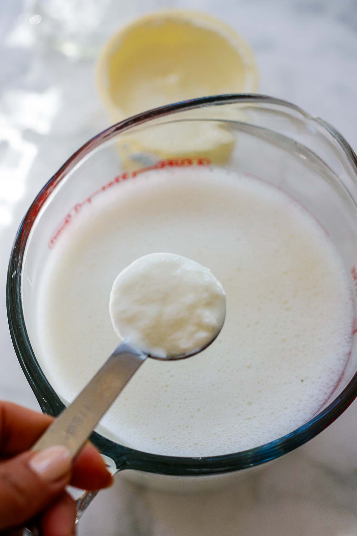 add in one tablespoon yogurt culture. 