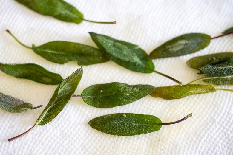 crispy sage leaves