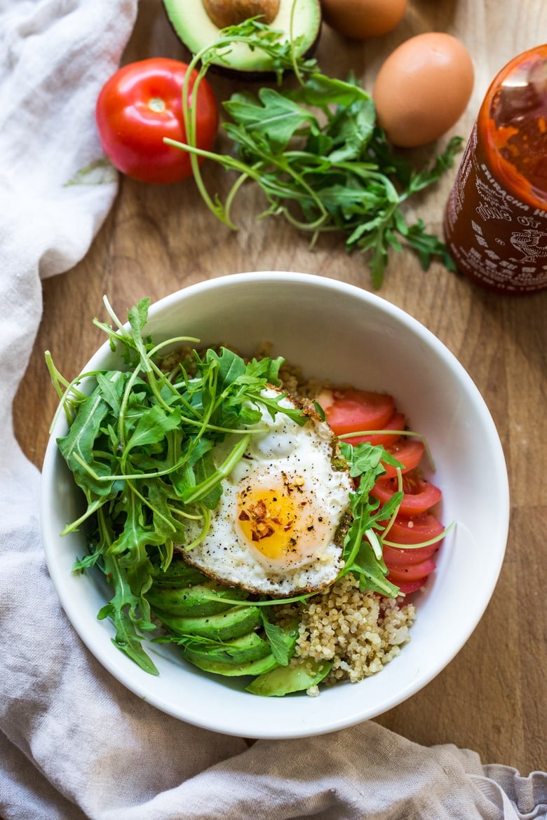 5 Morning Grain Bowls to prep ahead for the busy workweek. Healthy, gluten free and vegan adaptable. | www.feastingathome.com