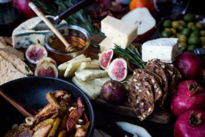 Thanksgiving Cheese Board w/ Honey Roasted Quince