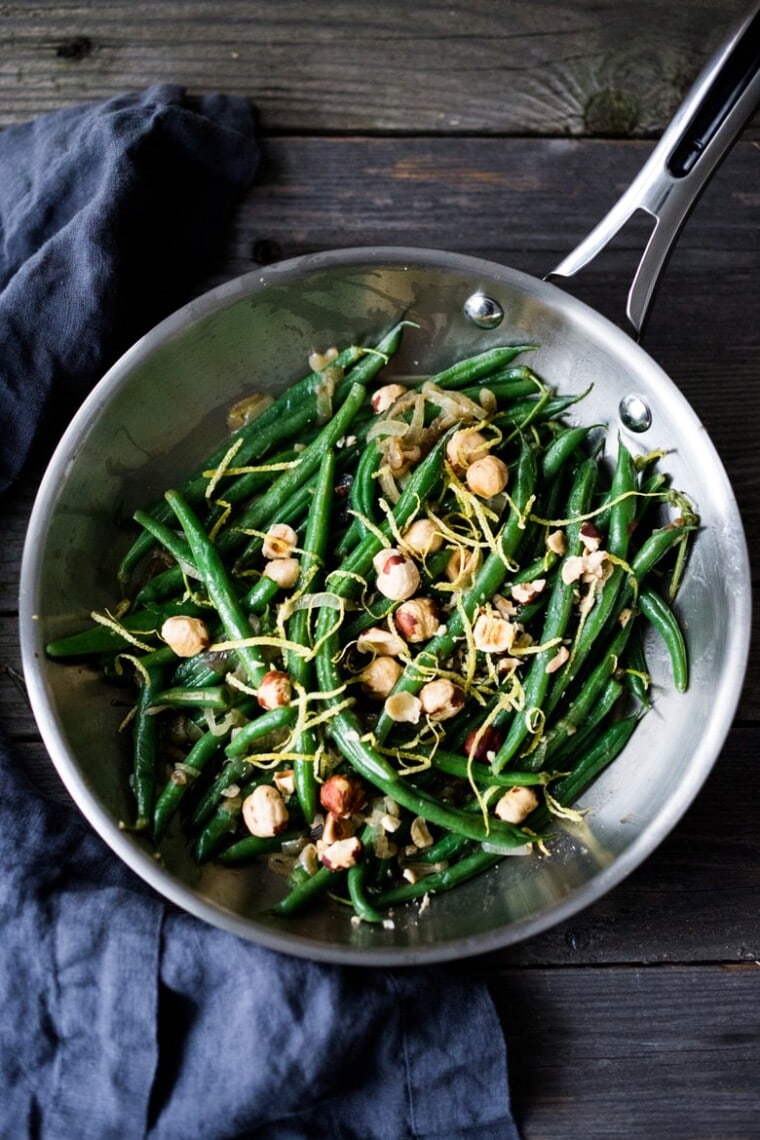 Green Beans with Hazelnuts and Lemon! Feasting At Home