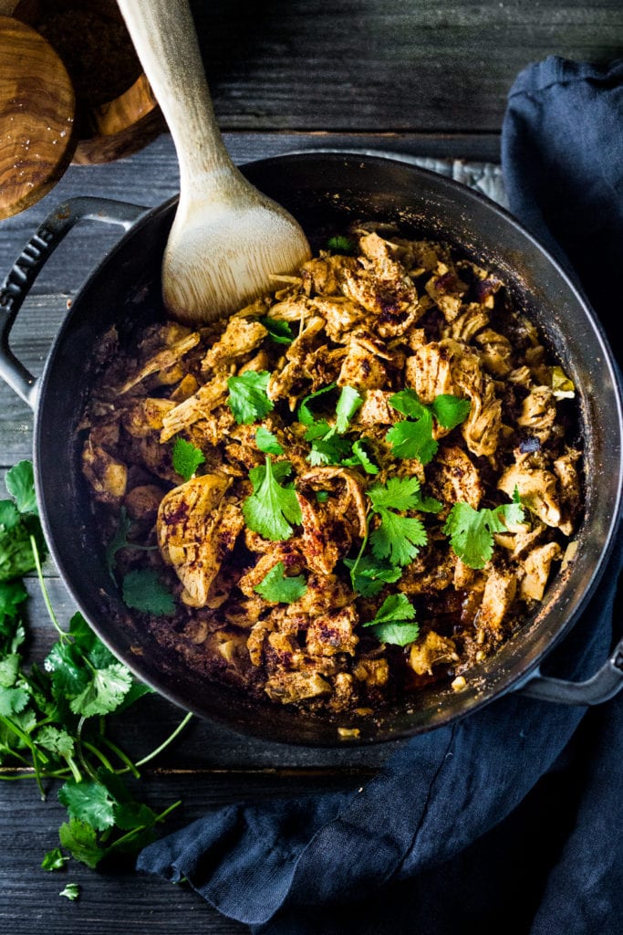 Our Best Chicken Thigh Recipes to make in your Instant Pot: Chicken Carnitas!