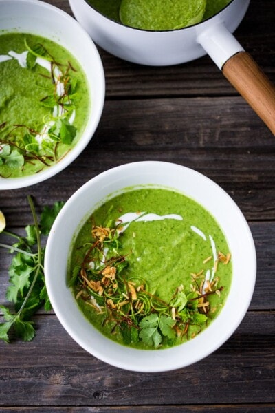 Thai Broccoli Soup with Coconut Milk | Feasting At Home