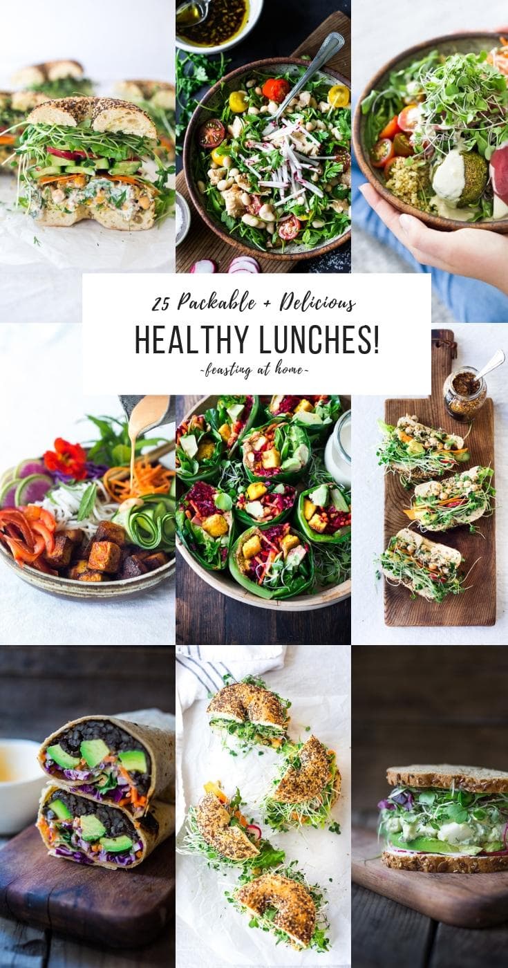 Healthy Delicious Lunch Ideas! | Feasting At Home