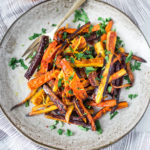 Moroccan Roasted Carrots with Citrus - an easy delicious vegan side dish!