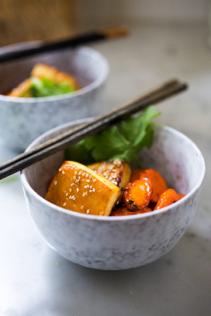 Miso Tofu Bowl with Veggies! Feasting At Home