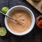 Chipotle Mayo- a mexican secret sauce that will give dishes a burst of flavor. Vegan adaptable, GF!