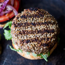Sprouted Lentil Burgers ( grillable and vegan) -image