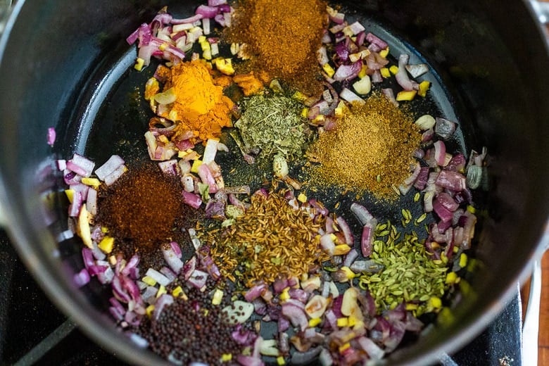 spices in tikka masala 