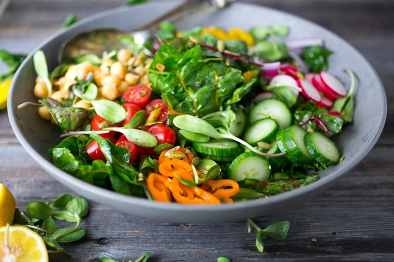 Mediterranean Chard Salad | Feasting At Home