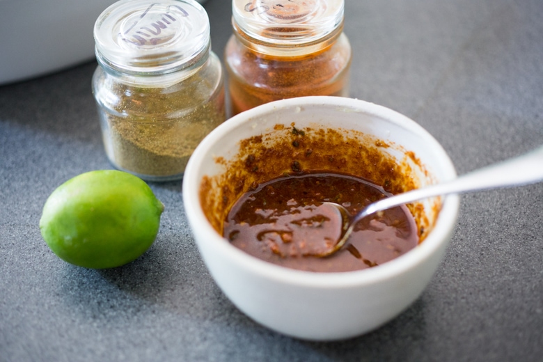  Peruvian Chicken Marinade with cumin, paprika, lime juice, 