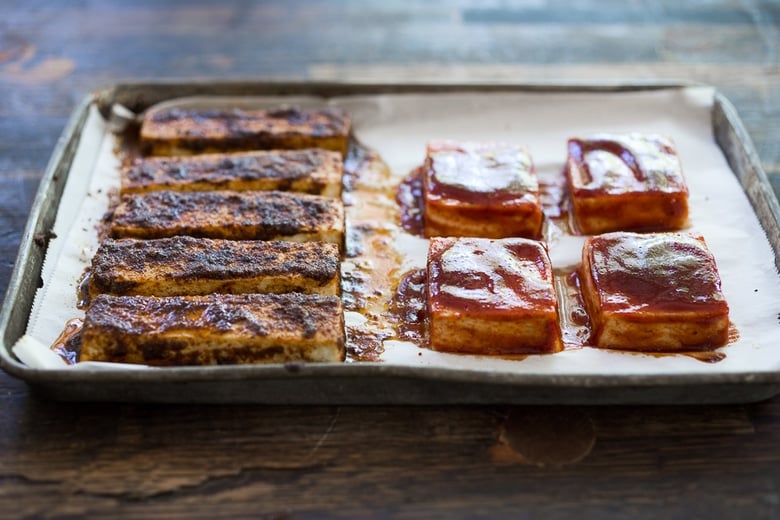 Baked Tofu 3 different ways