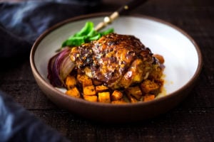 Sheet-Pan Harissa Chicken and Sweet Potatoes