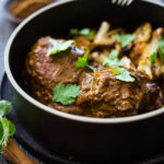 Indian Butter Chicken ( or Cauliflower) with the most flavorful Tomato- Ginger garam masala sauce. Vegan Adaptable!