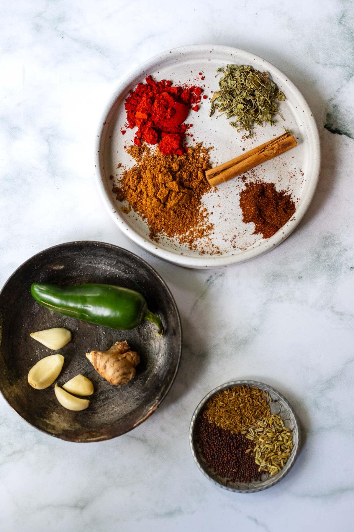 Spices in butter chicken